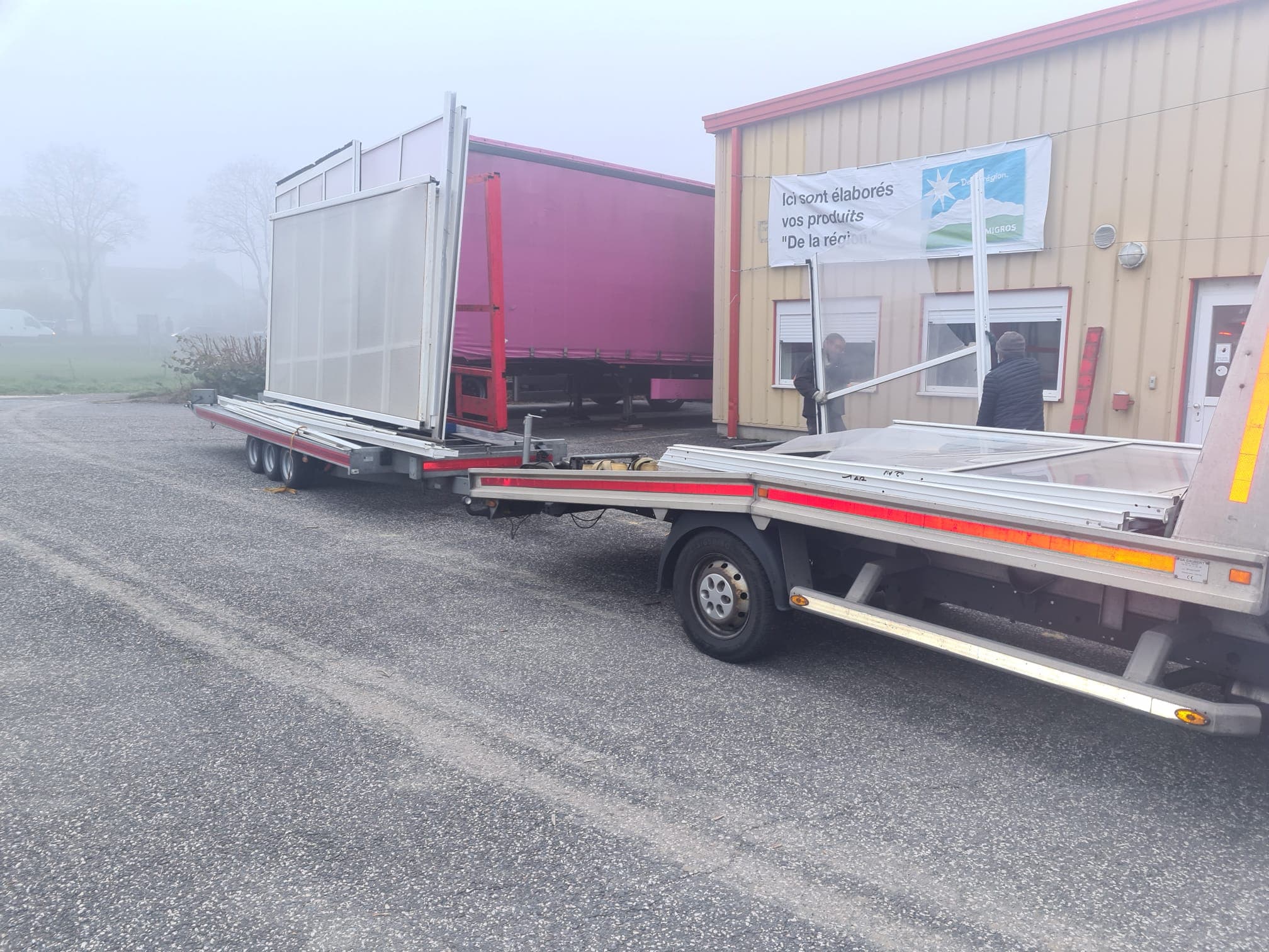 Dépanneuse Daly Transport en intervention en Suisse romande