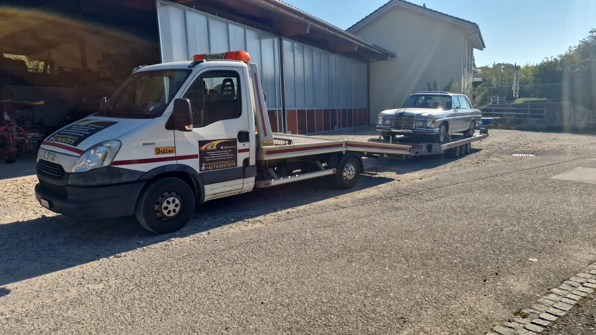 Intervention Daly Transport en Suisse romande