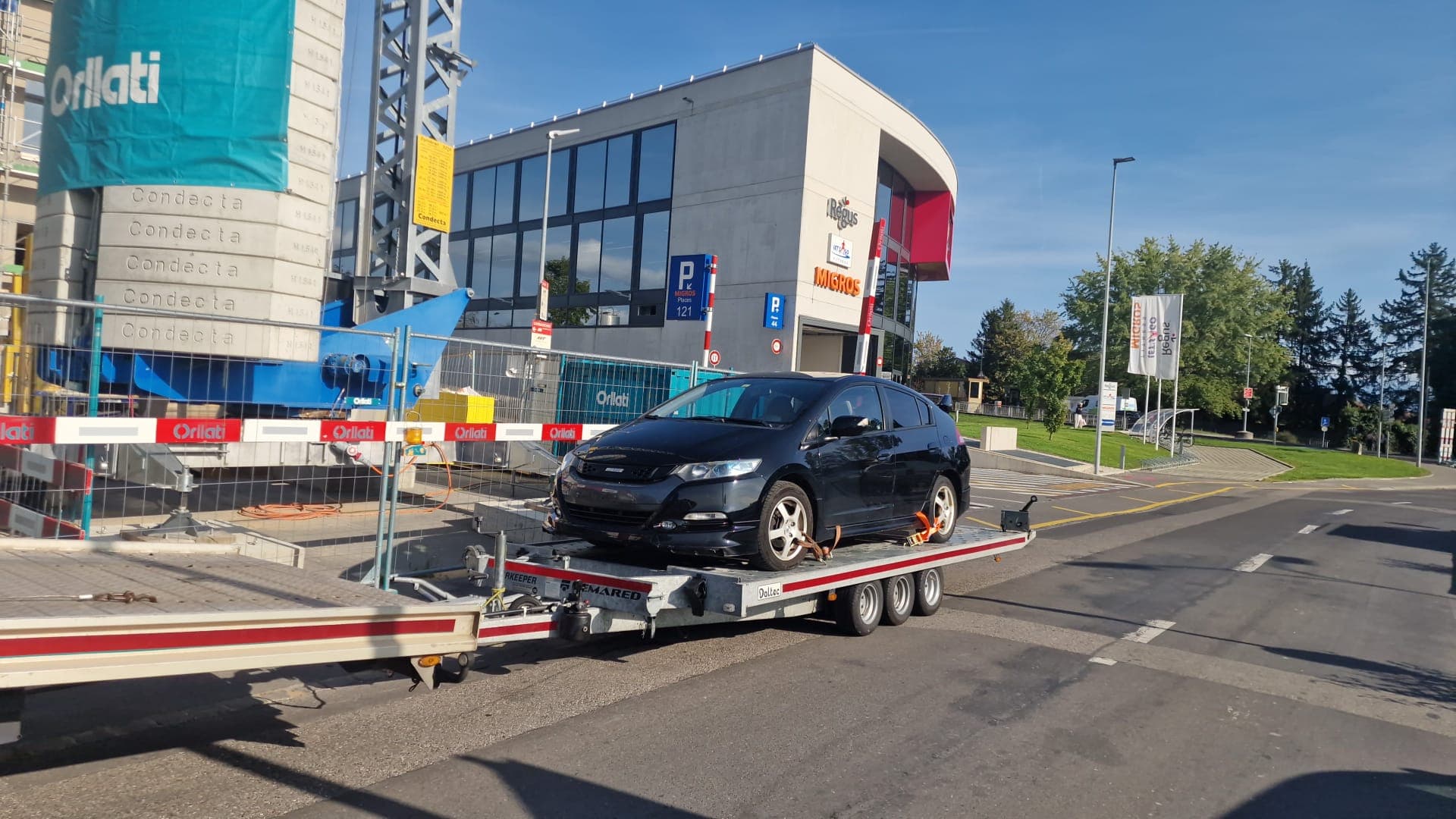 Dépanneuse Daly Transport en intervention en Suisse romande